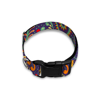 Mandala Floral Bohemian Pattern Print Dog Collar