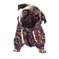 Mandala Floral Bohemian Pattern Print Dog Zip Up Hoodie