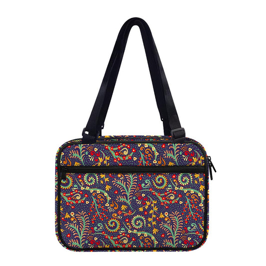 Mandala Floral Bohemian Pattern Print Double Strap Bible Bag