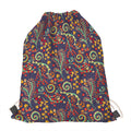 Mandala Floral Bohemian Pattern Print Drawstring Bag