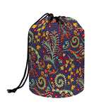 Mandala Floral Bohemian Pattern Print Drawstring Makeup Bag