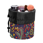 Mandala Floral Bohemian Pattern Print Drawstring Makeup Bag
