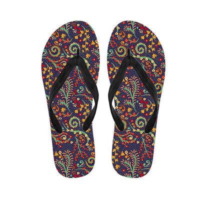 Mandala Floral Bohemian Pattern Print Flip Flops