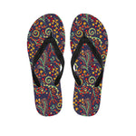 Mandala Floral Bohemian Pattern Print Flip Flops