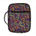 Mandala Floral Bohemian Pattern Print Front Pocket Bible Bag