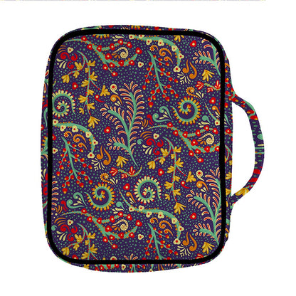 Mandala Floral Bohemian Pattern Print Front Pocket Bible Bag
