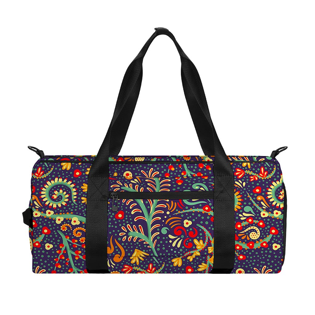 Mandala Floral Bohemian Pattern Print Gym Bag
