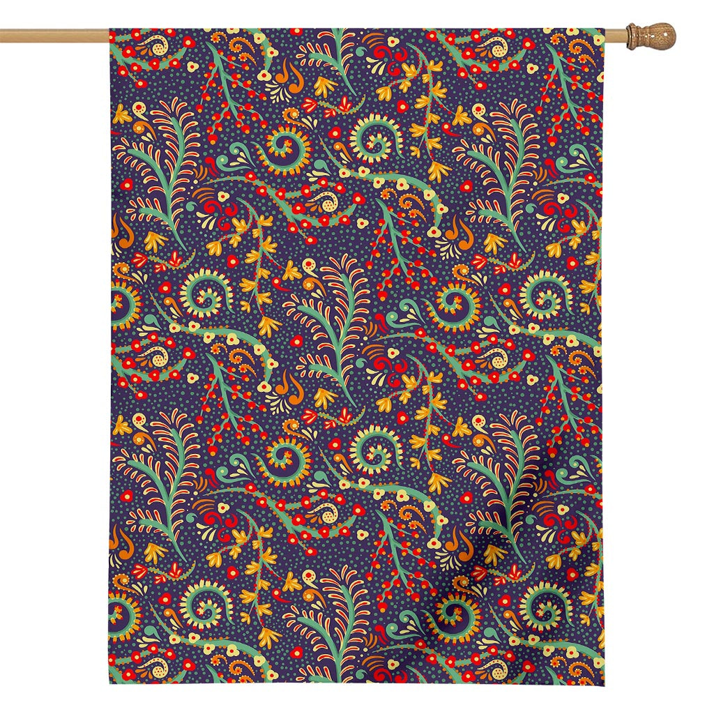 Mandala Floral Bohemian Pattern Print House Flag