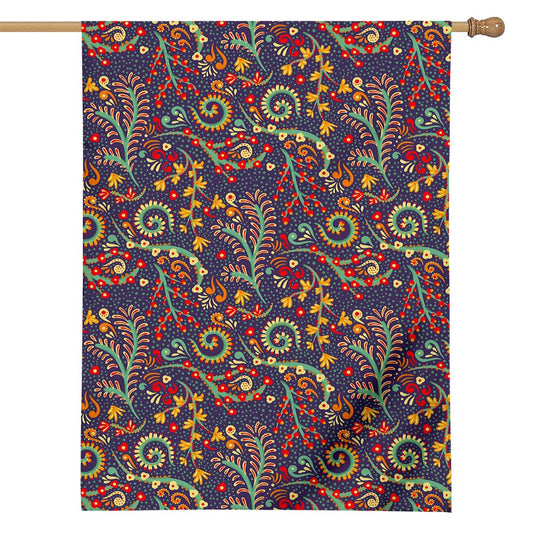Mandala Floral Bohemian Pattern Print House Flag