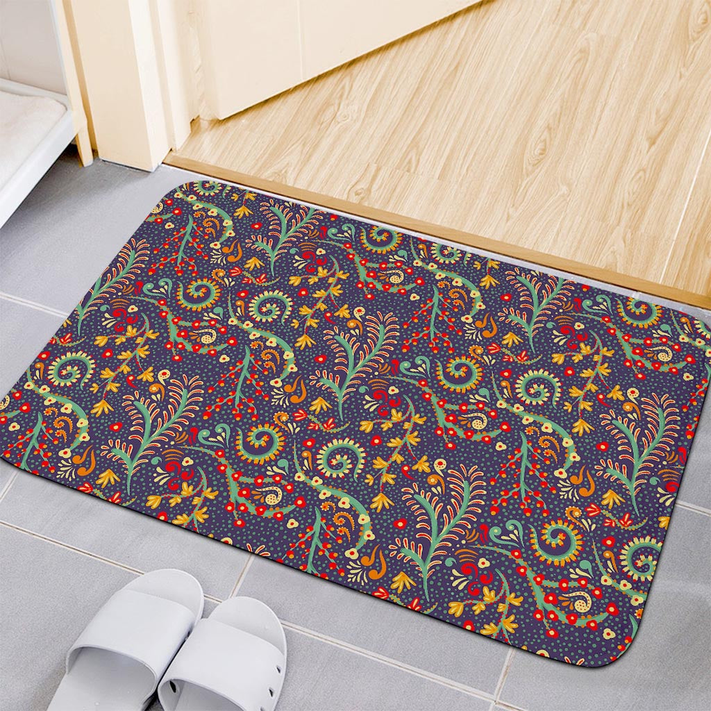 Mandala Floral Bohemian Pattern Print Indoor Door Mat