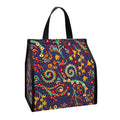 Mandala Floral Bohemian Pattern Print Insulated Lunch Tote