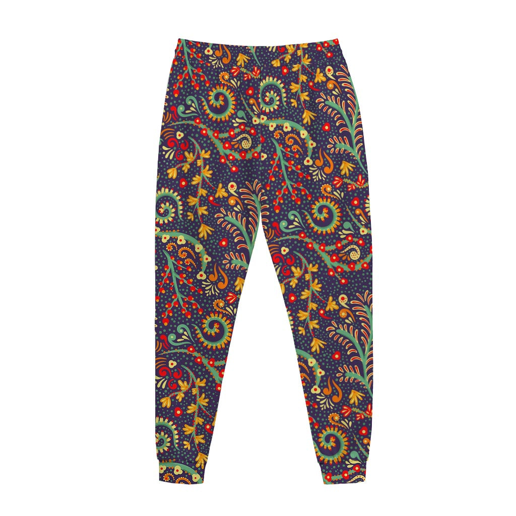 Mandala Floral Bohemian Pattern Print Jogger Pants
