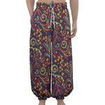 Mandala Floral Bohemian Pattern Print Lantern Pants