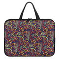 Mandala Floral Bohemian Pattern Print Laptop Sleeve With Handle