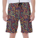 Mandala Floral Bohemian Pattern Print Men's Beach Shorts