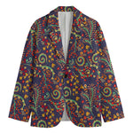 Mandala Floral Bohemian Pattern Print Men's Blazer