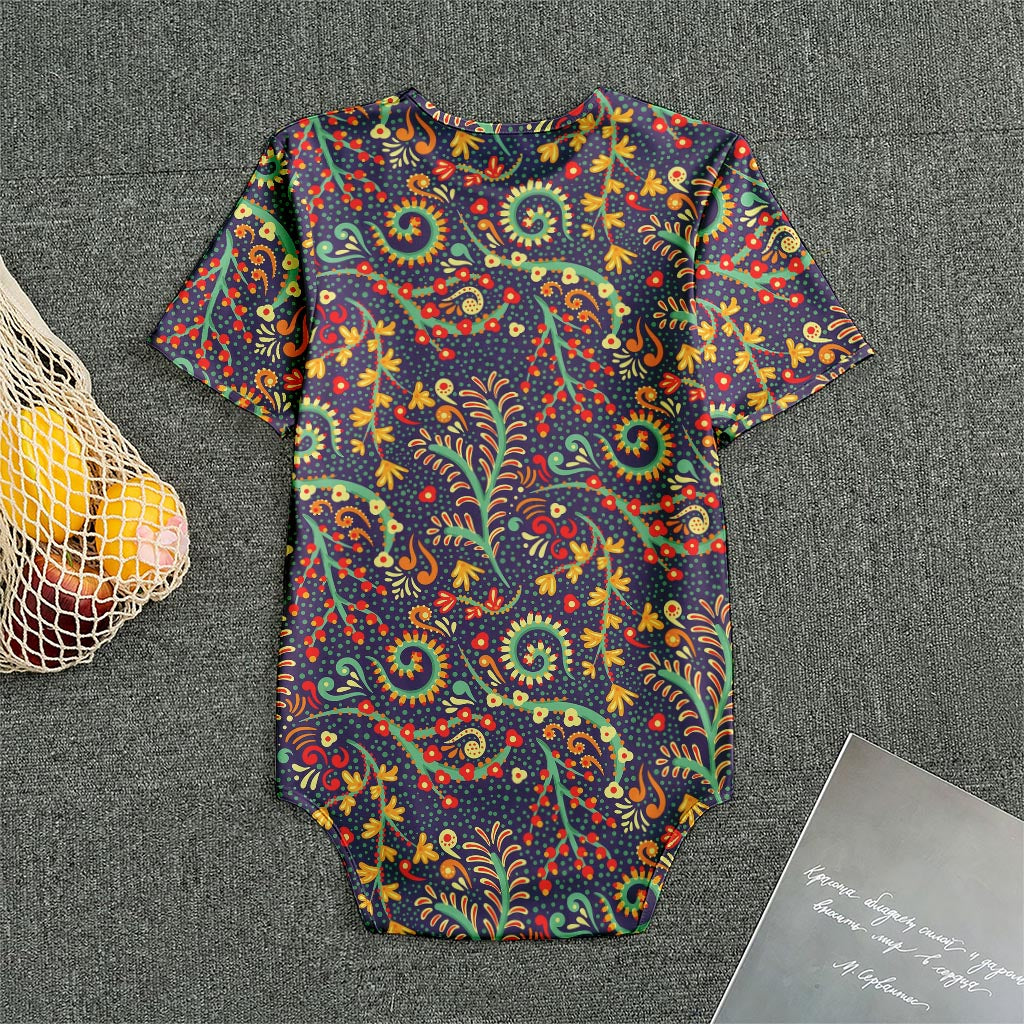 Mandala Floral Bohemian Pattern Print Men's Bodysuit