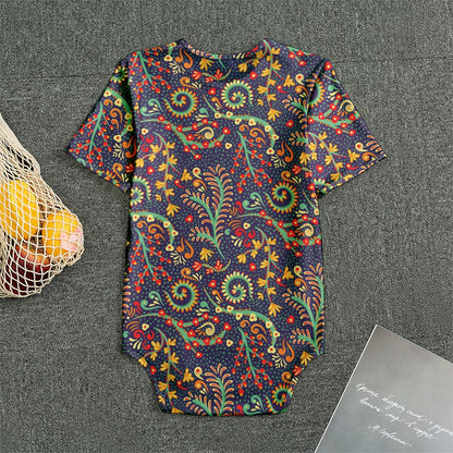 Mandala Floral Bohemian Pattern Print Men's Bodysuit