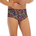 Mandala Floral Bohemian Pattern Print Men's Briefs