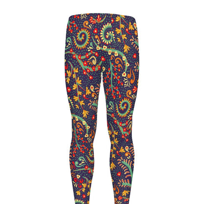 Mandala Floral Bohemian Pattern Print Men's leggings