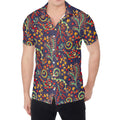 Mandala Floral Bohemian Pattern Print Men's Shirt
