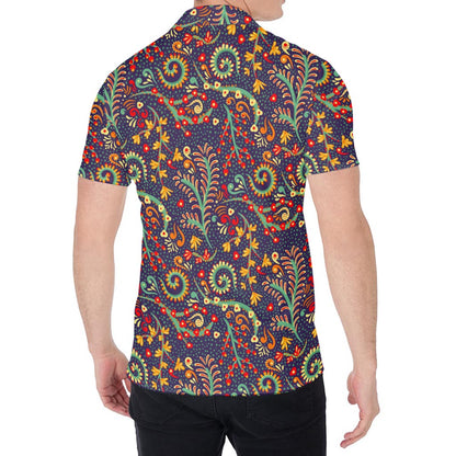 Mandala Floral Bohemian Pattern Print Men's Shirt