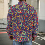 Mandala Floral Bohemian Pattern Print Men's Shirt Jacket