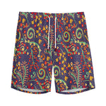 Mandala Floral Bohemian Pattern Print Men's Sports Shorts