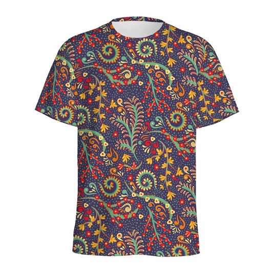 Mandala Floral Bohemian Pattern Print Men's Sports T-Shirt