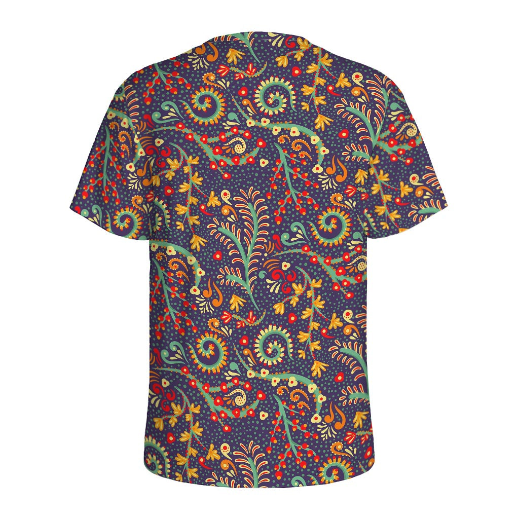Mandala Floral Bohemian Pattern Print Men's Sports T-Shirt