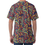 Mandala Floral Bohemian Pattern Print Men's Velvet T-Shirt