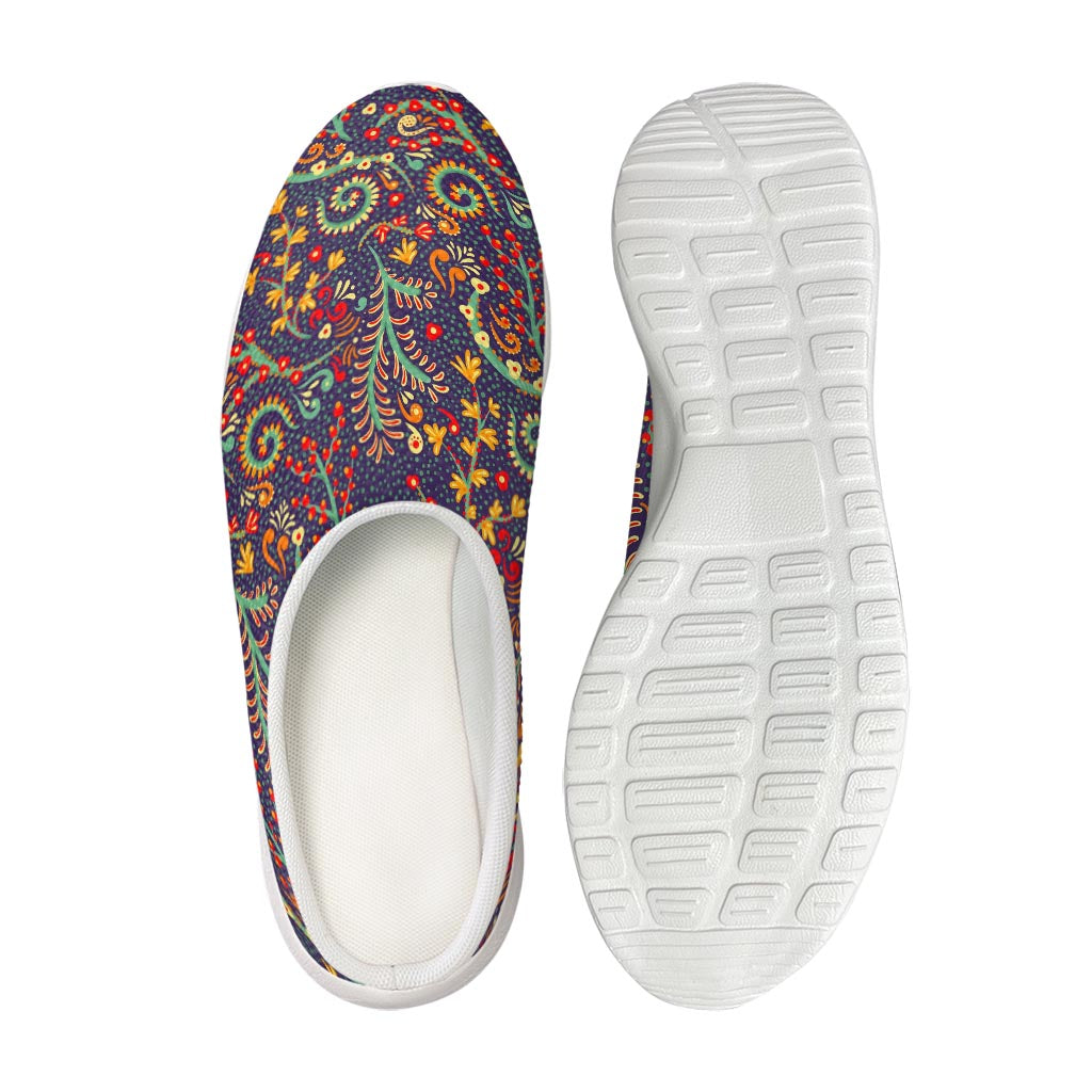 Mandala Floral Bohemian Pattern Print Mesh Casual Shoes