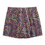 Mandala Floral Bohemian Pattern Print Mesh Shorts