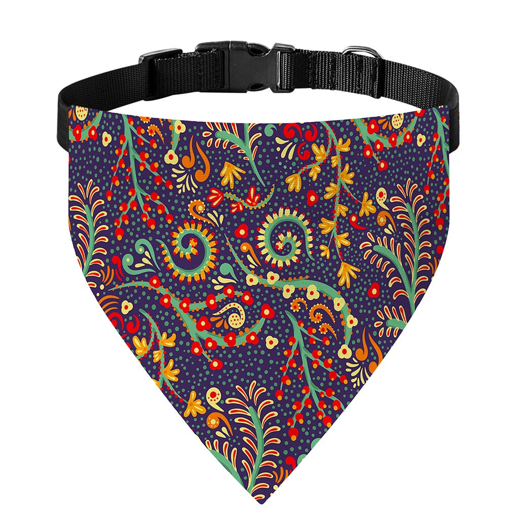 Mandala Floral Bohemian Pattern Print Over The Collar Dog Bandana