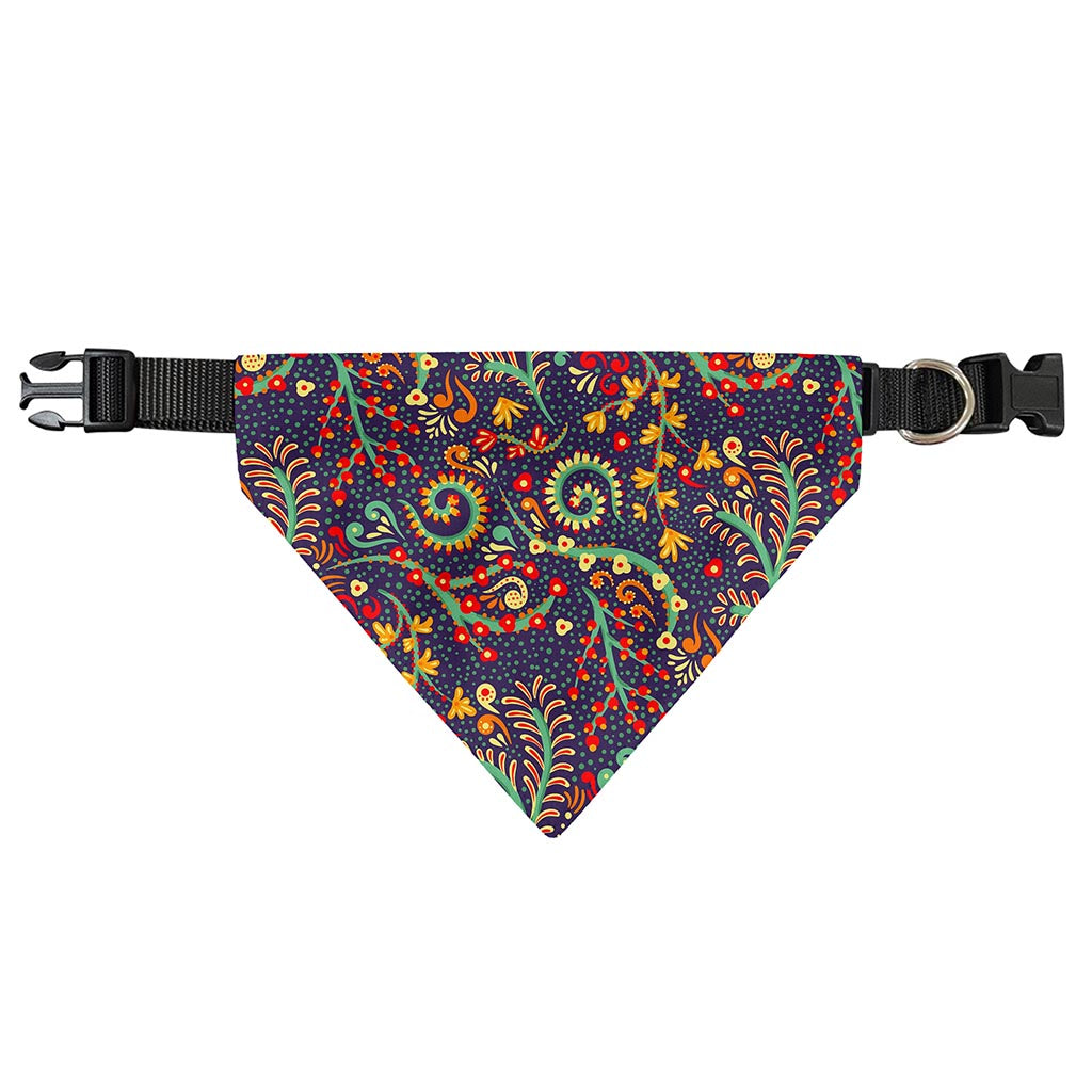 Mandala Floral Bohemian Pattern Print Over The Collar Dog Bandana