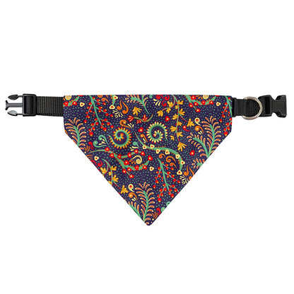 Mandala Floral Bohemian Pattern Print Over The Collar Dog Bandana