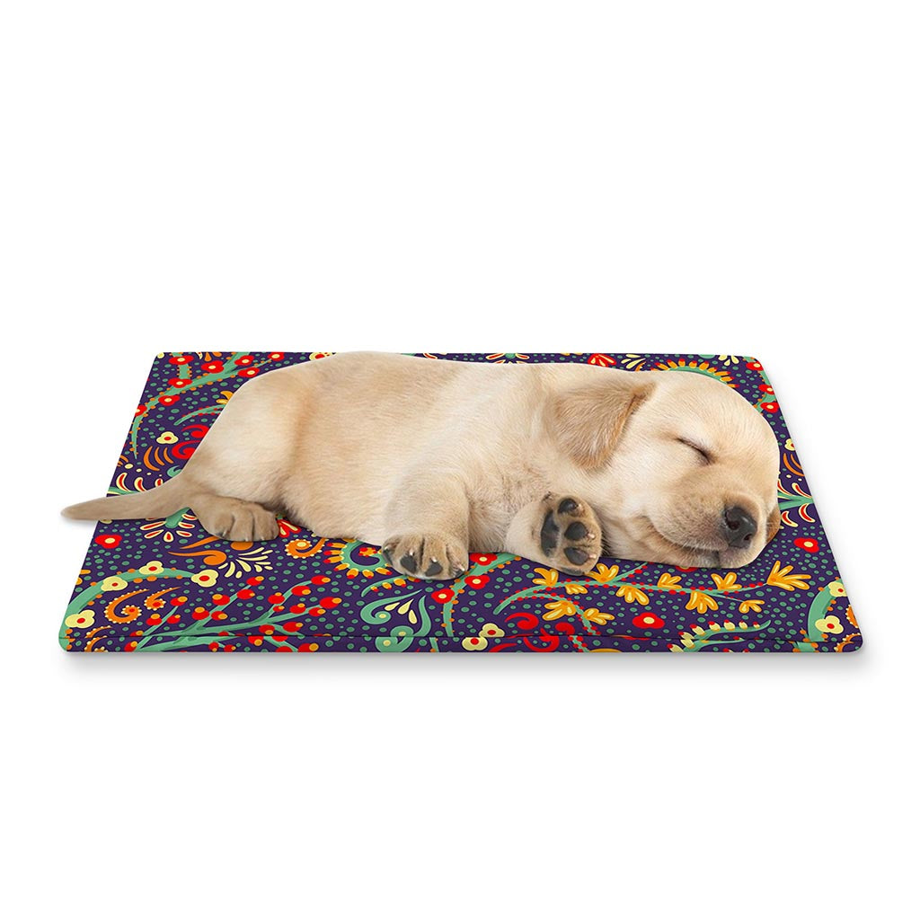 Mandala Floral Bohemian Pattern Print Pet Cooling Mat Cover