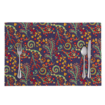 Mandala Floral Bohemian Pattern Print Placemat