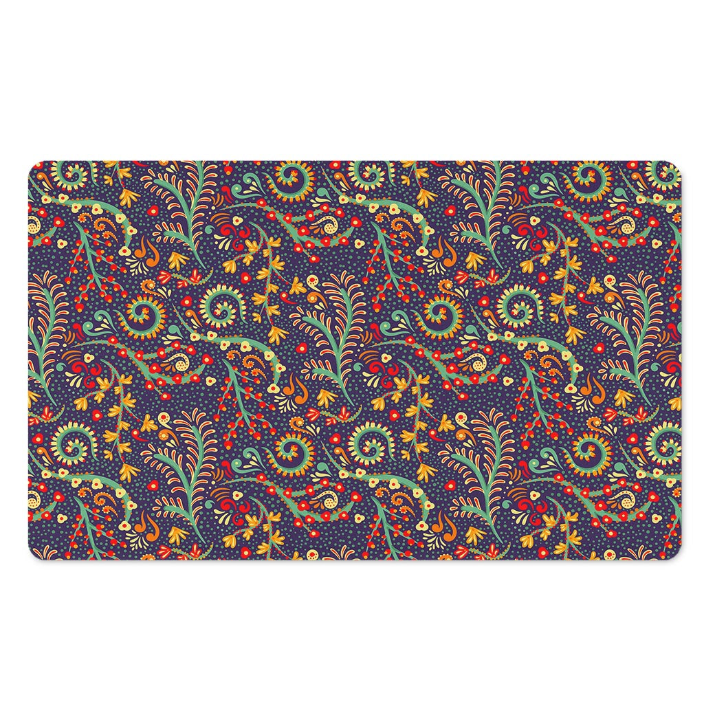 Mandala Floral Bohemian Pattern Print Polyester Doormat