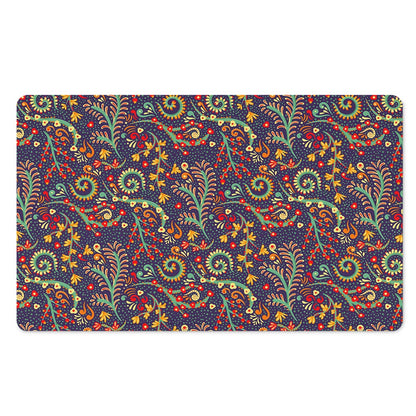 Mandala Floral Bohemian Pattern Print Polyester Doormat