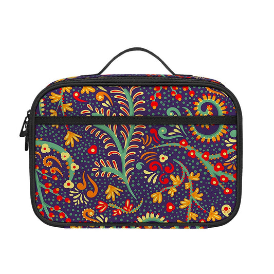 Mandala Floral Bohemian Pattern Print Portable Lunch Bag