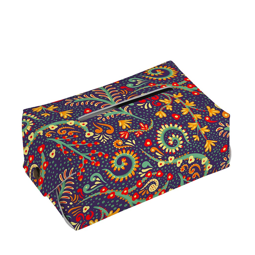 Mandala Floral Bohemian Pattern Print Rectangle Tissue Box Cover