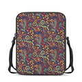 Mandala Floral Bohemian Pattern Print Rectangular Crossbody Bag