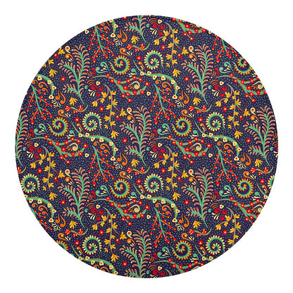 Mandala Floral Bohemian Pattern Print Round Blanket