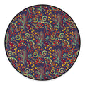 Mandala Floral Bohemian Pattern Print Round Floor Mat