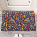 Mandala Floral Bohemian Pattern Print Rubber Doormat