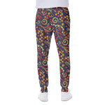 Mandala Floral Bohemian Pattern Print Scuba Joggers