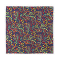Mandala Floral Bohemian Pattern Print Silk Bandana