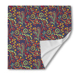 Mandala Floral Bohemian Pattern Print Silk Bandana