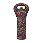Mandala Floral Bohemian Pattern Print Single Neoprene Wine Tote